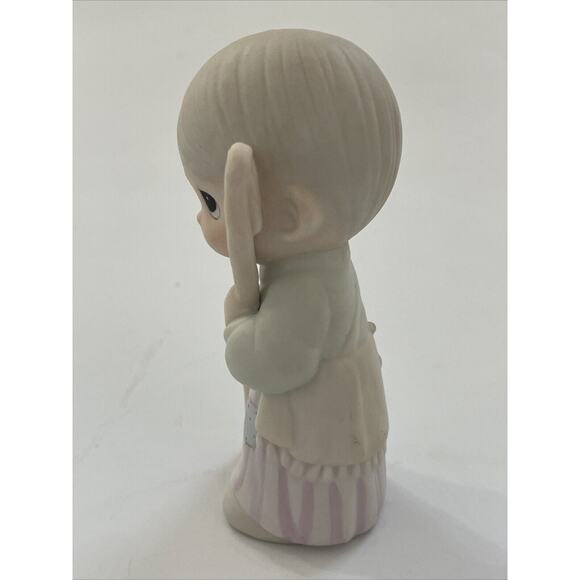 PRECIOUS MOMENTS NATIVITY 104000 SHEPHERD w/STAFF COME LET‎ US ADORE HIM 1986 - Picture 2 of 9